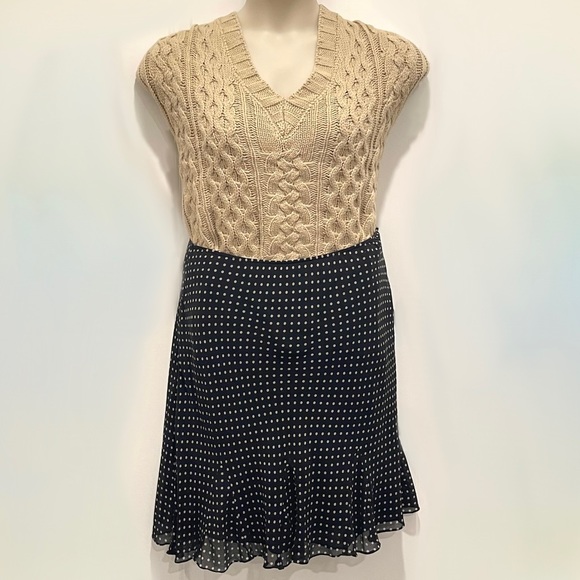 Chaps Polka Dot Silk Skirt - Picture 3 of 9